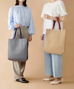 ボタン付不織布トート